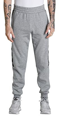 PUMA Herren Ess+ Tape Sweatpants Fl Cl Strickhose, Mittelgraues Heather, M EU