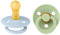 BIBS Colour Schnuller 2er-Pack, BPA-frei, Kirschform Nippel. Naturkautschuk/Latex, Größe 1 (6-18 Monate), Baby Blue/Pistachio