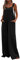 YILEEGOO Cotton Linen Dungarees for Women, Ladies Casual Overalls Baggy Wide Leg Pants Jumpsuit Playsuit (A-Black, Medium)