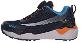 Lurchi LEURON-TEX YK-ID Sneaker, DK Blue ORANGE, 35 EU