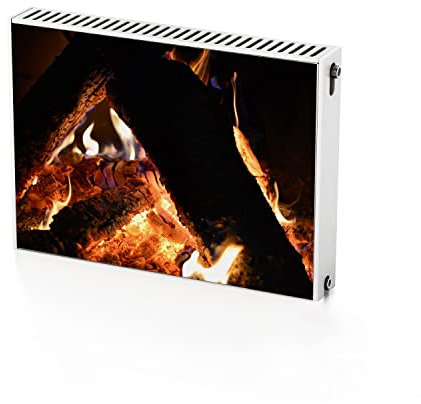 Coloray Magnetic Radiator Cover Magnet Self-Adhesive 80x60 cm Protection 31.5x23.6 inches - Fire