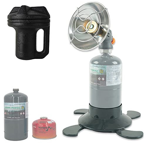 INTCOLL 6500 BTU Portable Propane Heater For Outdoor, Fishing, Camping Either 1lb Propane Cylinder or ISO-Butane Adapted