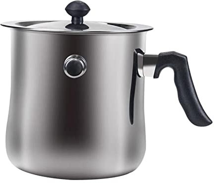 misppro Stainless Steel Candle Wax Melting Pouring Pot Tool Candle Making Double Boiler Pitcher (1.5L/2.5L) for DIY Scented Candle Handmade Soaps Craft Tools - 20x17CM 2.5L
