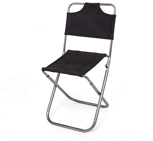 RALIRA Klappstuhl Portanle Aluminiumlegierung Outdoor Mini Klapphocker Angelstuhl mit Rückenlehne