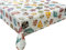 Wachstuch Tischdecke abwaschbar Gartentischdecke, Viele Größen und Designs, wasserabweisend (Bunte Eule- Mehrfarbig 1892-1BM, 180x140 cm)