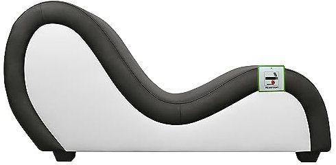 ANDOV Sex Möbel Chaiselongue Innenmöbel Sofa Entspannung Yoga Reiten Paare Schwarz-Weiss