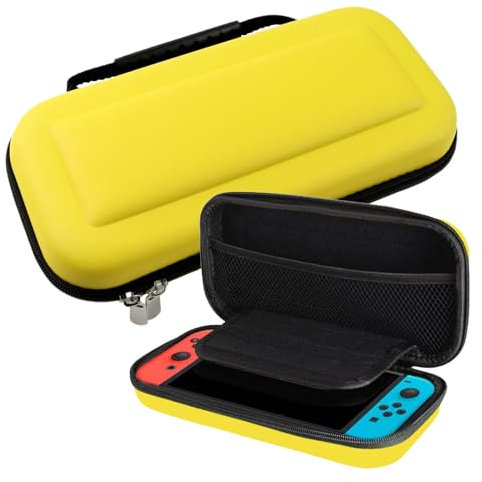 MisFun Tragetasche für Nintendo Switch OLED Konsole - Schützende Hülle Mit 10 Spielkartensteckplätzen - Harte Reisetasche für Switch Zubehör