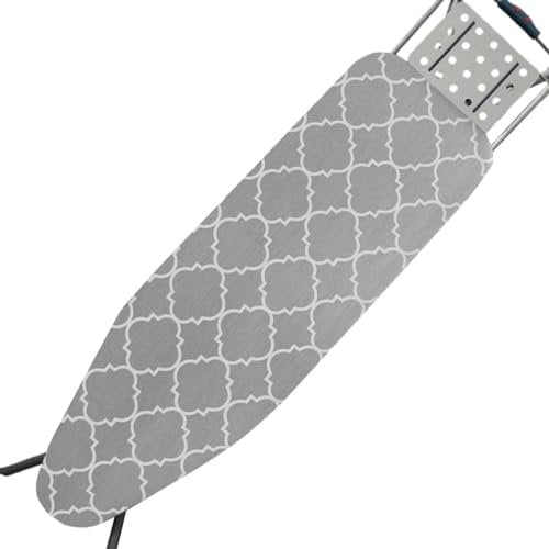 Dubbulon Ironing Board - Easy To Fit Elasticated Ironing Board | Scorch Resistant Replacement Iron Board Covers | Iron Boards Up To 100-136x 39-51cm, 3 Sizes | For Protecting Ironing Board