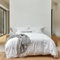 Christy 200TC Organic Super King Duvet Cover Set | Classic White | 100% Certified Organic Cotton Bedding | Super Soft and Smooth Bed Linen