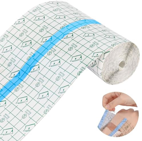 ACWOO Tattoo Folie, Tattoo Pflaster, 15cm x 5m Tattoo Aftercare, Groß Tattoo Pflaster Wasserdicht,Tattoofolie, Transparent Bandage, Tattoo Folie Heilung, Second Skin Tattoo