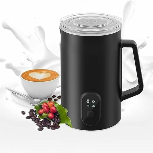 Mousseur À Lait Électrique, Mousseur À Lait Chaud Et Froid Automatique Avec Écran Tactile, Changement De Mode Par Simple Pression D'un Bouton, Grande Capacité 590 Ml Pour Latte Cappuccinos Macchiato