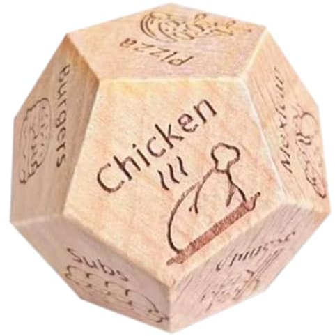 Date Night Würfel | Entscheidungswürfel aus zum Mitnehmen | Date Night Ideen | Essenswürfelspiel | Lustige Date Night Dice für Paare | Filmabend-Zubehör | Stocking Stuffers Würfel für Sie und Ihn