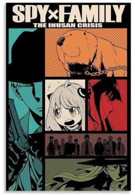 YAWRGJWRG Spy X Family (2) Poster, dekoratives ästhetisches Leinwandposter, Wandkunst, Dekor, Wohnzimmer, modernes Familienschlafzimmer, Musik-Filmposter, 30 x 45 cm, ungerahmter Stil