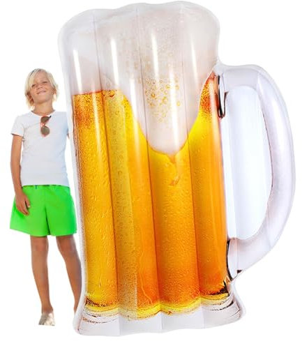 Piscine | Chope à bière gonflable piscine flottante | Hamac de lit flottant | Chaise longue confortable en matériau épais pour adultes, plaisir de vacances et détente