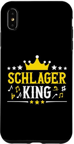 Schlager King Schlageroutfit Partnerlook Schlagerparty Hülle für iPhone XS Max