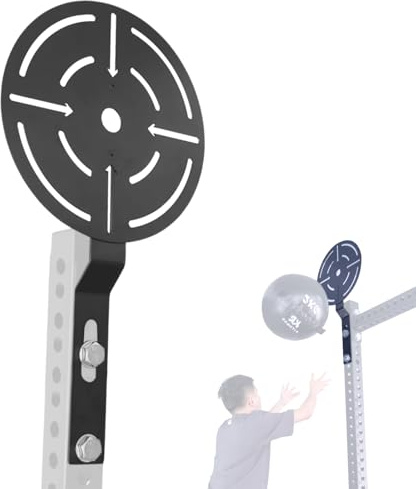 AHTAPFON Wandkugel-Zielscheibe für Rack montiert mit Verlängerung, Medizinball-Zielscheibe für Power-Rack-Befestigungen, Heim-Fitnessball, Squash-Fitnessball zur Verbesserung der explosiven Kraft