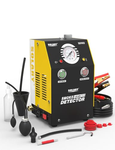 Solary Automobiler Rauchmaschinen - EVAP Mini Nebelmaschine Kfz, Eingebauter Luftpumpe, 12V-Vakuum-Diagnosegerät Passt zu den meisten Fahrzeugmodellen