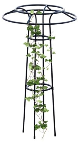 Pflanzen Rankgitter | Vertikales Blumenturm-Spalier | Multifunktionale Schirm-Rankhilfe aus Stahl für Balkon, Gewächshaus, Terrasse und Garten