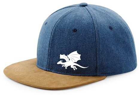 Huuraa Cappy Mütze Drache Silhouette Geschenk | Baseballkappe Basecap Kappe Geschenkidee Unisex Baseball Cap