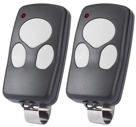 3 Button Garage Door Remote Control Opener With Visor Clip Compatible With 300643 3BTM-0372C 372310 2 Pcs