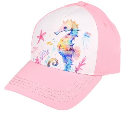 maximo Kids Girl-Cap Seepferdchen Klettverschluß