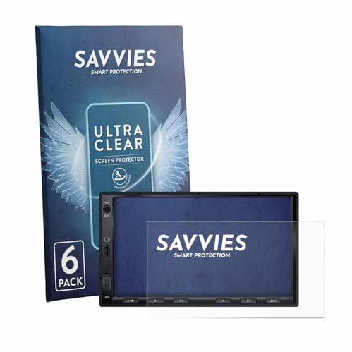 Savvies 6 Stück Schutzfolie für Atoto A5LG2A7T 7 Displayschutz-Folie Ultra-Transparent