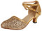 Andux Zone Frauen LDWX-01 Tanzschuhe für Latein(Gold 39)