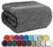 NatureMark SAUNATUCH/Badetuch – Premium Qualität 80x200cm – Sauna-Handtuch 100% Baumwolle – Farbe: Anthrazit Grau