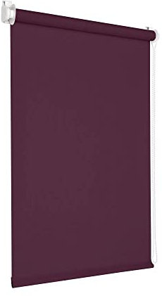 Victoria M. Tenebra Verdunkelungsrollo Klemmfix Rollo Fensterrollo, Sichtschutz, Verdunkelnd, Ohne Bohren inkl. Montagematerial, 65 x 220 cm, Lila Aubergine