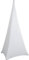 WedDecor White Tripod Speaker Stand Cover Strech Fabric 360 Degree Coverage Triple Sided DJ Accessory for Weddings, Banquets, Parties, Events, Birthday, 1pc