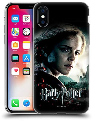 Head Case Designs Licenciado Oficialmente Harry Potter Hermione Granger Deathly Hallows VIII Carcasa de Gel de Silicona Compatible con Apple iPhone X/iPhone XS
