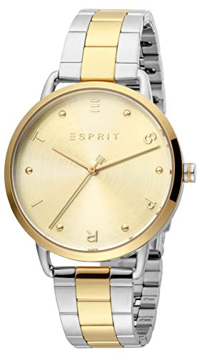 Esprit ES1L173M0095 Fun Gold Uhr Damenuhr Edelstahl Bicolor 3 bar Analog Bicolor
