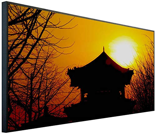 Ecowelle Infrarotheizung mit Bild | 750 Watt | 60x120 cm | Infrarot Heizung| | Made in Germany| d 129 Tempel
