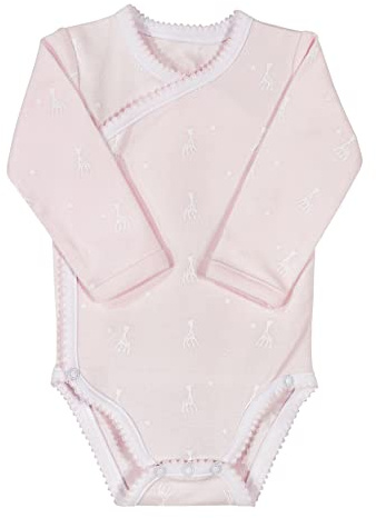 Sophie la Girafe - Body Bébé Croisée - Fille - 1 mois - Rose