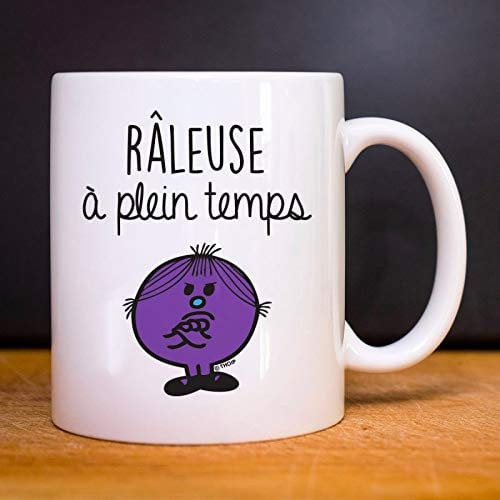Monsieur Madame Mug Râleuse À Plein Temps - Mug céramique imprimé en France - Licence Officielle