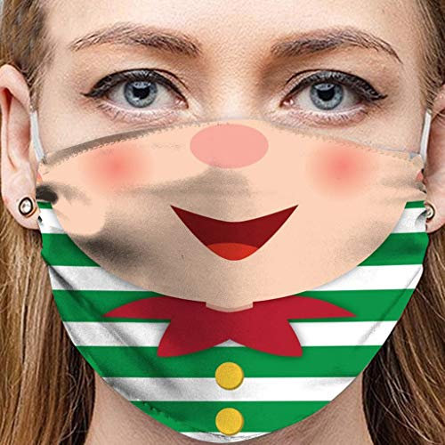 AmyGline Lustige Mundschutz Bandanas mit 3D Motiv Waschbar Mund-Nasen-Schutz Wiederverwendbare Staubdicht Atmungsaktiv Multifunktionstuch Halstuch