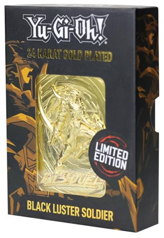 YU-GI-Oh! - Soldat du Lustre Noir - Carte en métal plaqué Or Collector