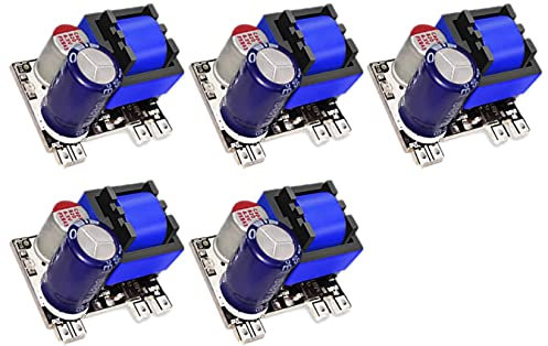 TECNOIOT 5pcs AC-DC 5V 1000mA Módulo de Fuente de alimentación Reductor de conmutación de Baja ondulación