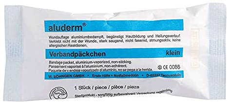 aluderm by Söhngen BIGPACK ALUDERM Verbandpäckchen mittel, 8x10 cm Wundkompresse, 4m x 8cm, 225 ST, Art.-Nr. 1003372