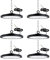 6pcs UFO LED 200W, Projecteur LED 20000LM Spot High Bay Lumière, IP65 UFO LED Blanc Froid 6500K, LED Projecteur Interieur pour l’éclairage de Garage Usine Atelier Gymnase