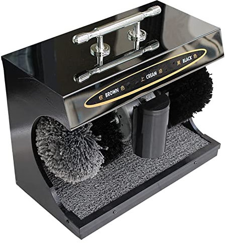 Polisseuse à chaussures Machine de cirage à chaussures électrique Hôtel commercial Nettoyant à chaussures automatique avec brosse à chaussures Kit de cirage de chaussures Bureau d'hôtel vertical prat