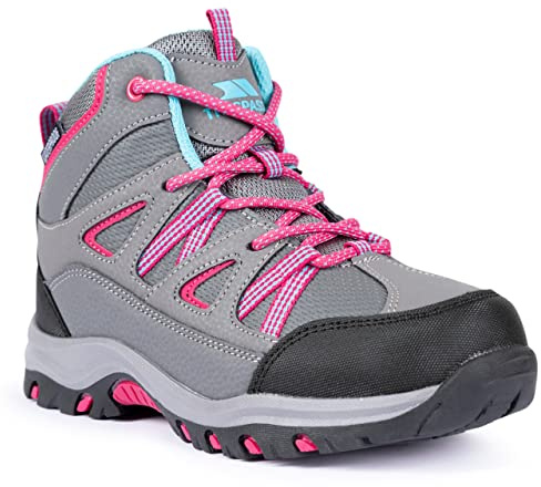 Trespass Kids Walking Boots Waterproof Mid Cut Gillon II