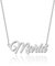 UMAGICBOX Collar de Plata Personalizado con Nombre María - Colgante de Acero Inoxidable Grabado a Medida para Mujeres - Regalo para Cumpleaños, Aniversarios, Graduaciones y Día de San Valentín