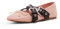 Madden Girl Ballerines plates en perles pour femme, Rose poudré/noir, 39 EU