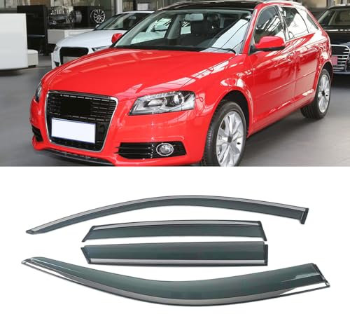 Car Front Rear Wind Deflectors for Audi A3 8P1 8V 8Y 2003-2023 Side Door Side Window Wind Deflector/Sun Visors/Rain Shield/Wind Shield Accessories,ForSPORTBACK8P1/03-13
