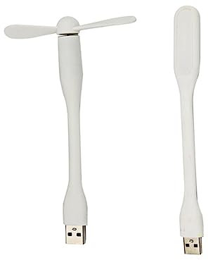 Louttary Mini ventilador multifuncional USB de escritorio con luz USB universal, luz LED portátil de bajo consumo, color
