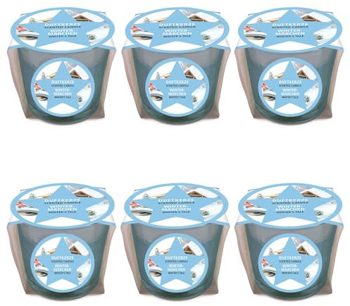 pajoma® Mini Duftkerze 6er-Set, Wintermärchen - Weihnachten Edition | 45g Wachsgewicht, Brenndauer: 10 Stunden, in edler Geschenkverpackung | Premium Qualität