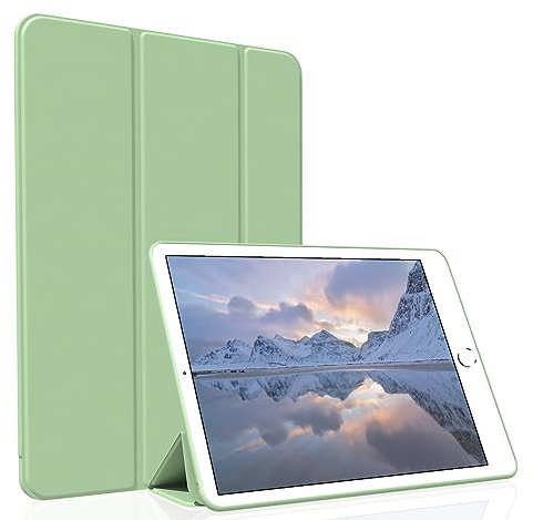 Figair Funda para iPad Air 2 (modelo 2014), parte trasera de TPU suave, funda protectora inteligente ultrafina y ligera, funda de encendido/apagado automático para iPad Air 2.ª generación A1566/A1567,