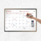 PREVIS Monatsplaner Abwischbar Wandkalender din A2 (60X40 CM) mit 3 Markern - Familienplaner Abwischbar Wand - Wandtafel Wochenplaner - Klebstoff, der die Wand Nicht Beschädigt