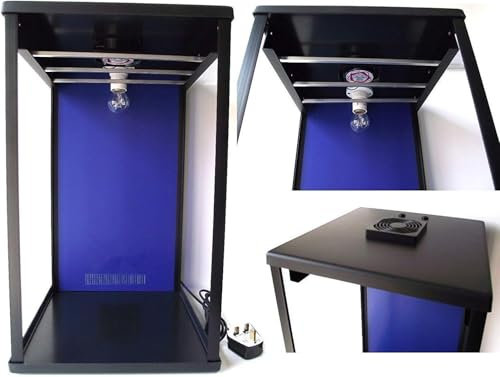 Biltong Maker with Blue Back Panel, Beef Jerky Dehydrator, 100g FREE SPICE and Light Bulb
